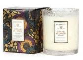 Voluspa Crane Flower Boxed Scalloped Candle 