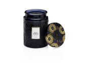 Voluspa Moso Bamboo Large Embossed Glass Candle 