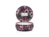 Voluspa Japanese Plum Bloom 3-Wick Metallo Candle 