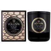 Voluspa Doftljus Suede Noir Classic Boxed Candle 