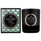 Voluspa Doftljus French Linen Classic Boxed Candle 