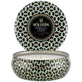 Voluspa Doftljus French Linen 3-Wick Tin 