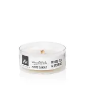 WoodWick White Tea & Jasmine Doftljus Petite 